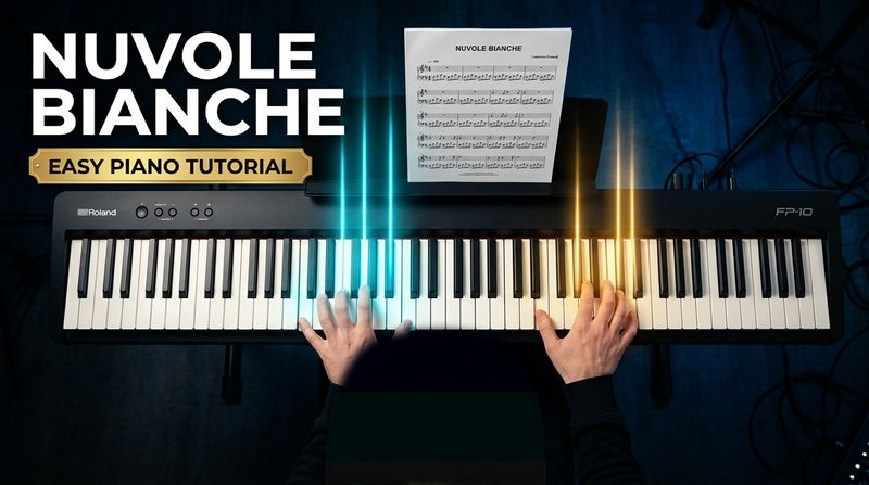 Nuvole Bianche — piano tutorial preview